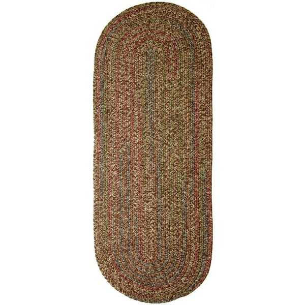 Winslow Brown Multicolored 2 ft. x 6 ft. Indoor/Outdoor Braided Runner Rug