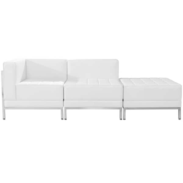 Carnegy Avenue 3-Piece Melrose White Living Room Sets