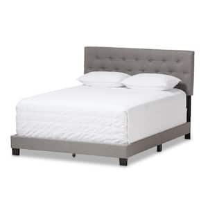 Cassandra Gray Fabric Upholstered Queen Bed