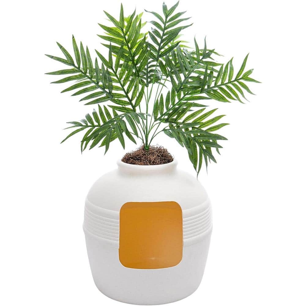 44 .5 in. White Birch Artificial in. Pot, Litter Box Base Kit