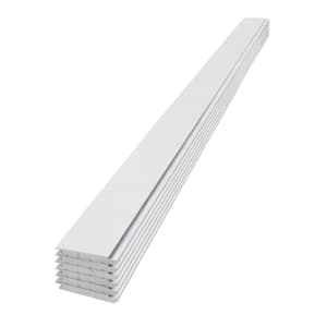 1 in. x 6 in. x 8 ft. Timeless Farmhouse White Smooth Painted Pine Nickel Gap Shiplap Wood Pine Board (6-pack)