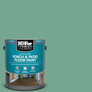 1 gal. #M420-5 Free Green Gloss Enamel Interior/Exterior Porch and Patio Floor Paint