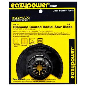 85 mm/3-3/8 in. Oscillating Diamond Coated Radial Saw Blade