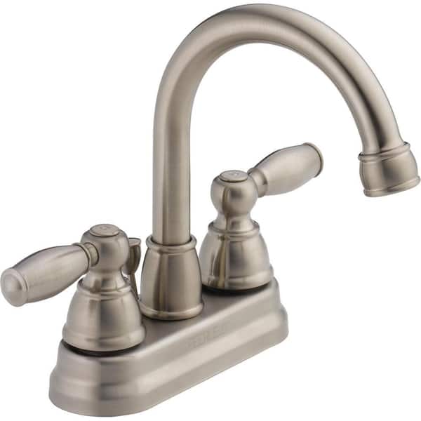 Claymore 4 in. Centerset 2-Handle High Arc Bathroom Faucet in Brushed Nickel