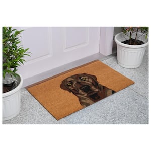 Brown Labrador 24 in. x 36 in. Indoor or Outdoor Door Mat