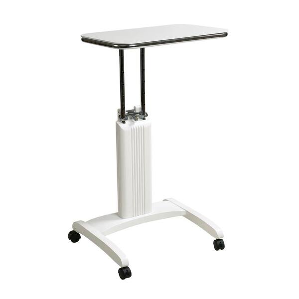 OSPdesigns Precision White Laptop Stand with Wheels
