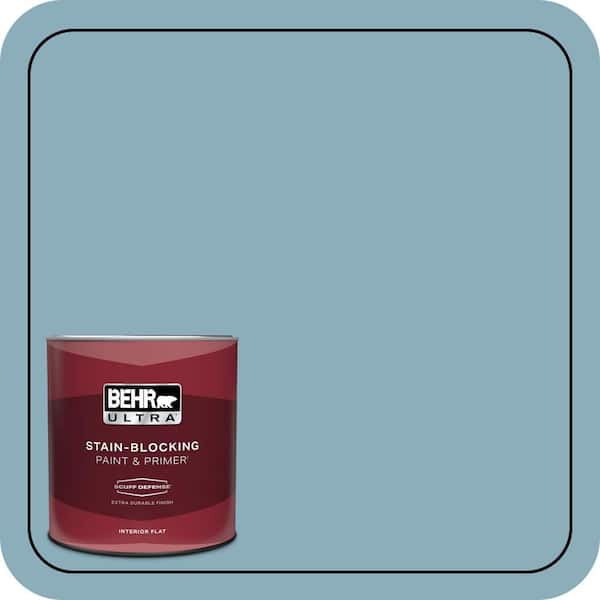 BEHR ULTRA 1 qt. #QE-51 Atmosphere Extra Durable Flat Interior Paint & Primer