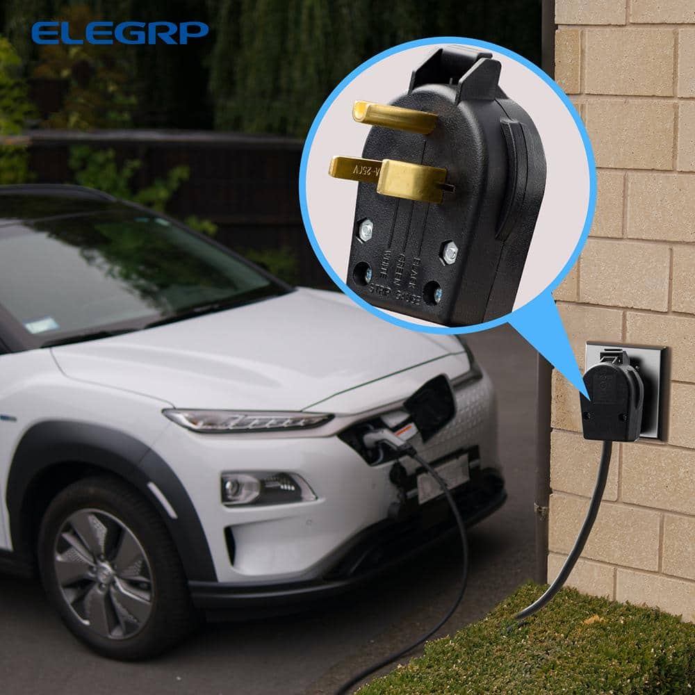 Heavy Duty Black PVC Tamper Resistant Single Outlet Plug