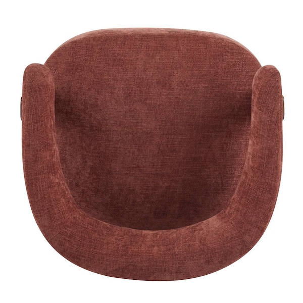 CHRISTOPHER KNIGHT HOME Norma Modern Coral Red and Walnut