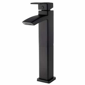Kenzo Single-Handle Vessel Bathroom Faucet in Matte Black