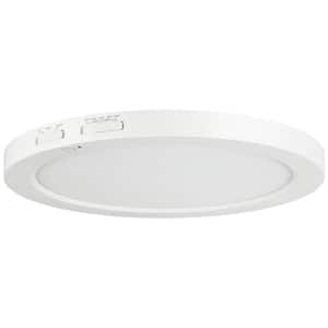 12 in. 1-Light White Round Indoor Selectable LED Color Temp 2700K 3000K 3500K 4000K 5000K Motion Sensor LED Flush Mount