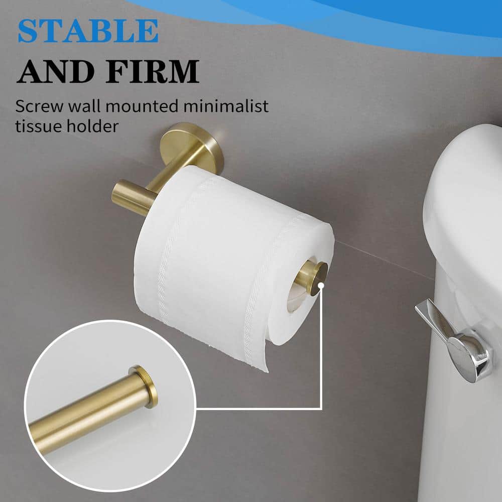 Brushed Gold 24-Inch Metal Bathroom Hardware Set