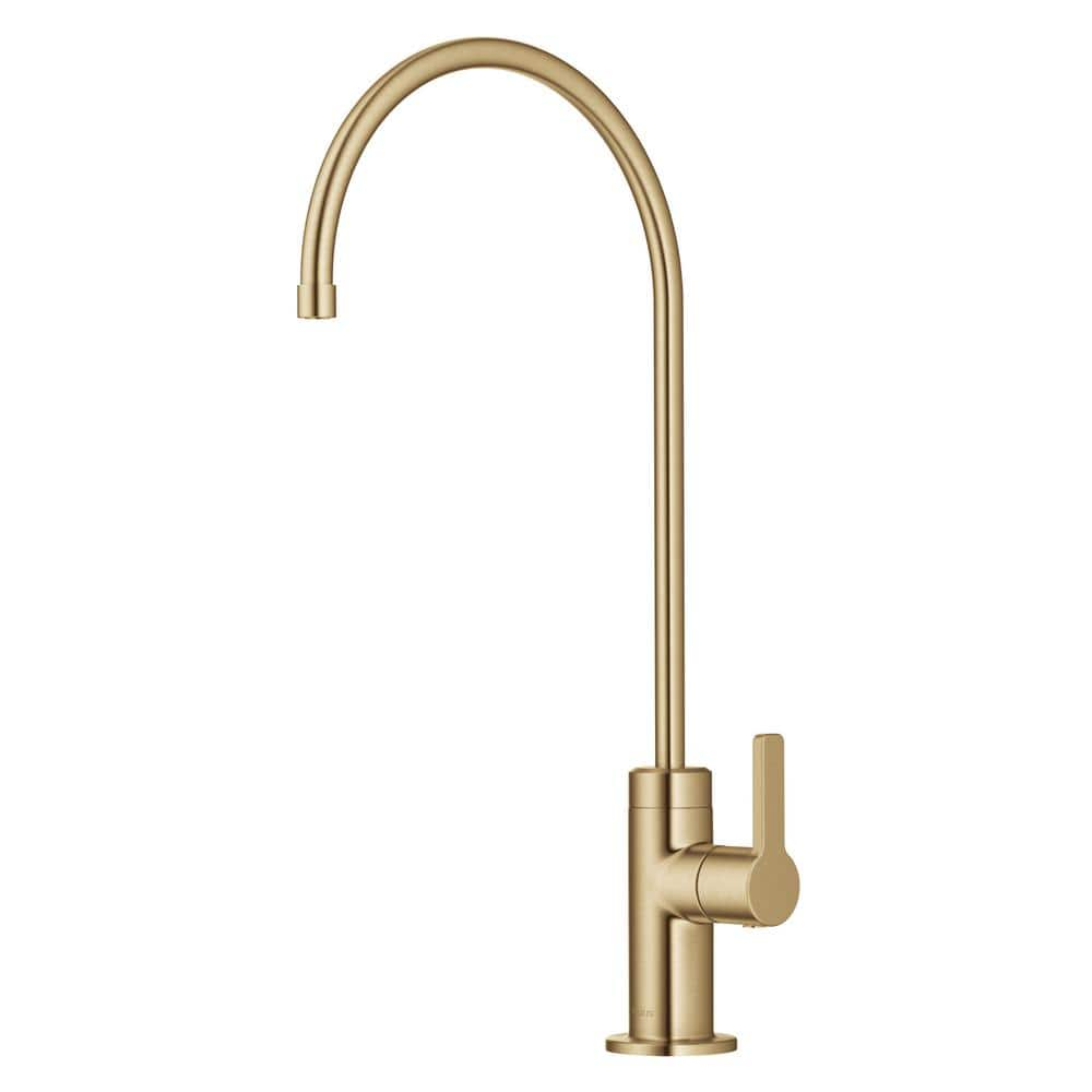 KRAUS Oletto Single Handle Beverage Faucet in Brushed Brass