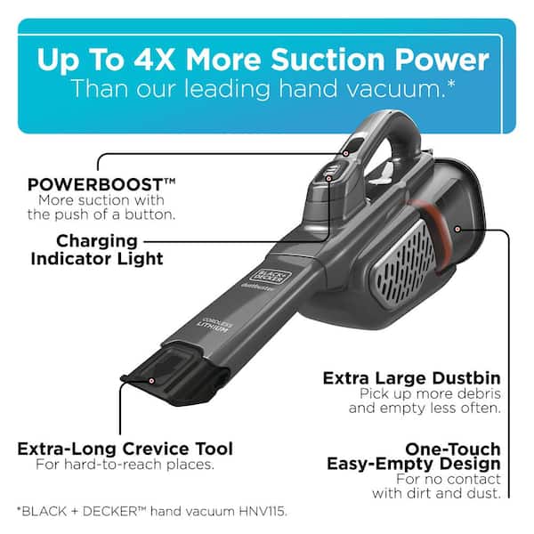 BLACK+DECKER Dustbuster AdvancedClean 16-Volt Cordless 2.9 Cup Handheld  Vacuum HHVK415B01 - The Home Depot