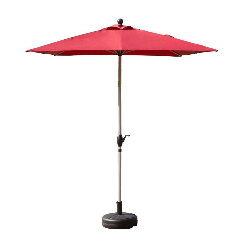6.5 ft. Aluminium Push-Up Patio Umbrella in Emerald Coast Brick Red price history on PriceWatchPro