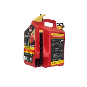 5 Gallon Gasoline Type II Safety Can Red with Flexible Rotating Spout