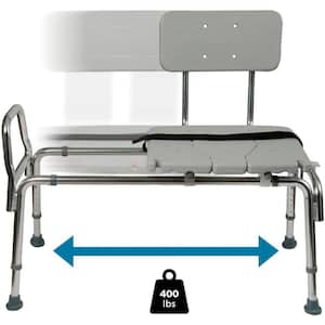 Heavy-Duty Sliding Transfer Bench with Cut-Out Seat