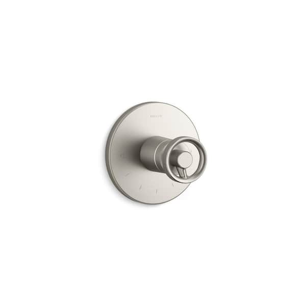 KOHLER Components Thermostatic valve trim with Industrial handle in Vibrant Brushed Nickel (Valve Not Included)