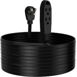 25 ft. 16/3 High Quality Indoor/Outdoor Extension Cord with Triple Wire Grounded Multi Outlet, Black
