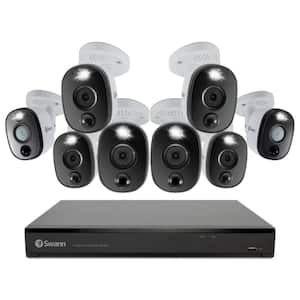 DVR-5580 16-Channel 4K 2TB Security Camera System with Eight 4K Wired Bullet Cameras