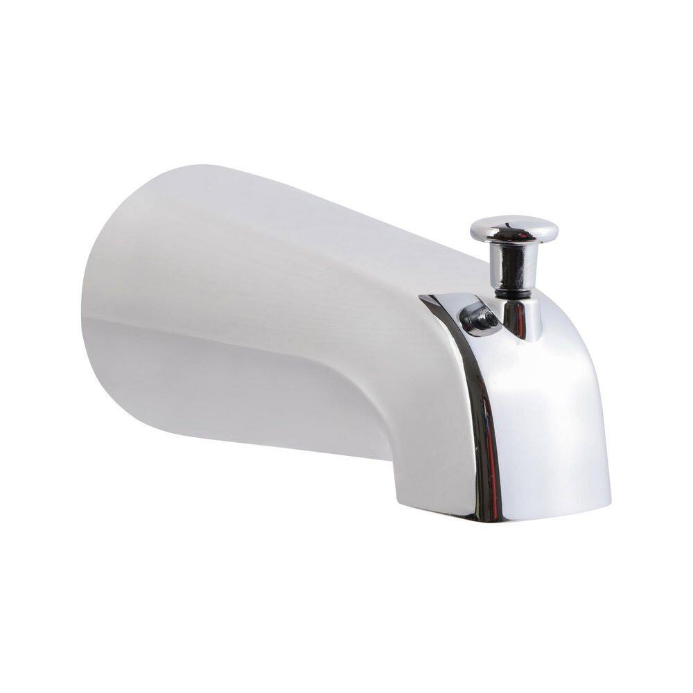 Tub Spout 1/2 in. FIP Nose Thread Bathtub Faucet with Diverter Chrome Plated price history on PriceWatchPro