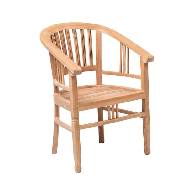 Manhattan Natural Teak Wood Tub Dining Chair