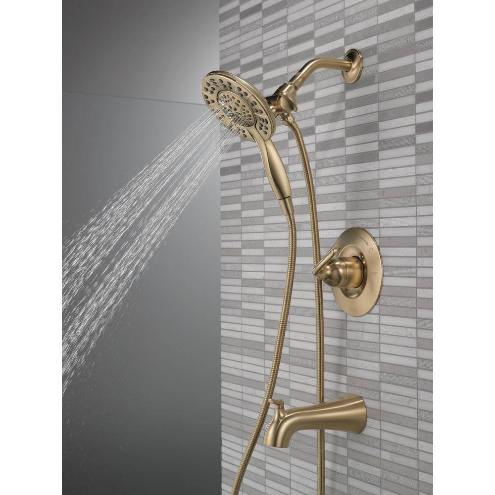 Champagne Bronze Dual Handheld Shower System with Valve