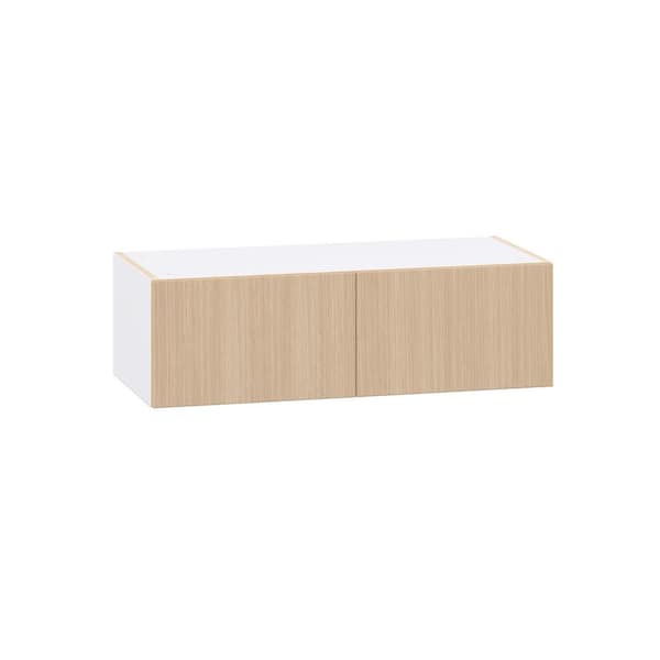 Timberline 33 in. W x 14.75 in. D x 10 in. H Assembled Shaker Wall Bridge Kitchen Cabinet in Mojavi Oak