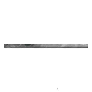 Grandis 0.6 in. x 12 in. Gray Marble Honed Pencil Liner Tile Trim (0.5 sq. ft./case) (10-pack)