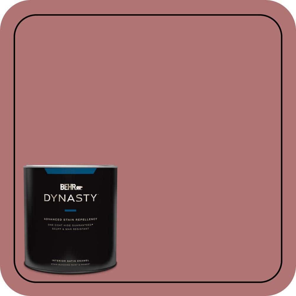 1 qt. #S140-5 Red Gerbera One-Coat Hide Satin Enamel Interior Stain-Blocking Paint and Primer price history on PriceWatchPro