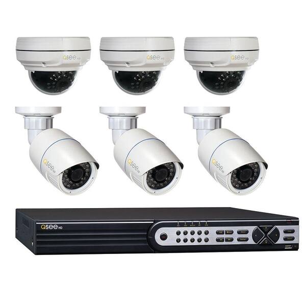 Q-SEE Elite Series 8-Channel 1080p 3TB NVR Surveillance System with (6) 1080p Cameras, 100 ft. Night Vision
