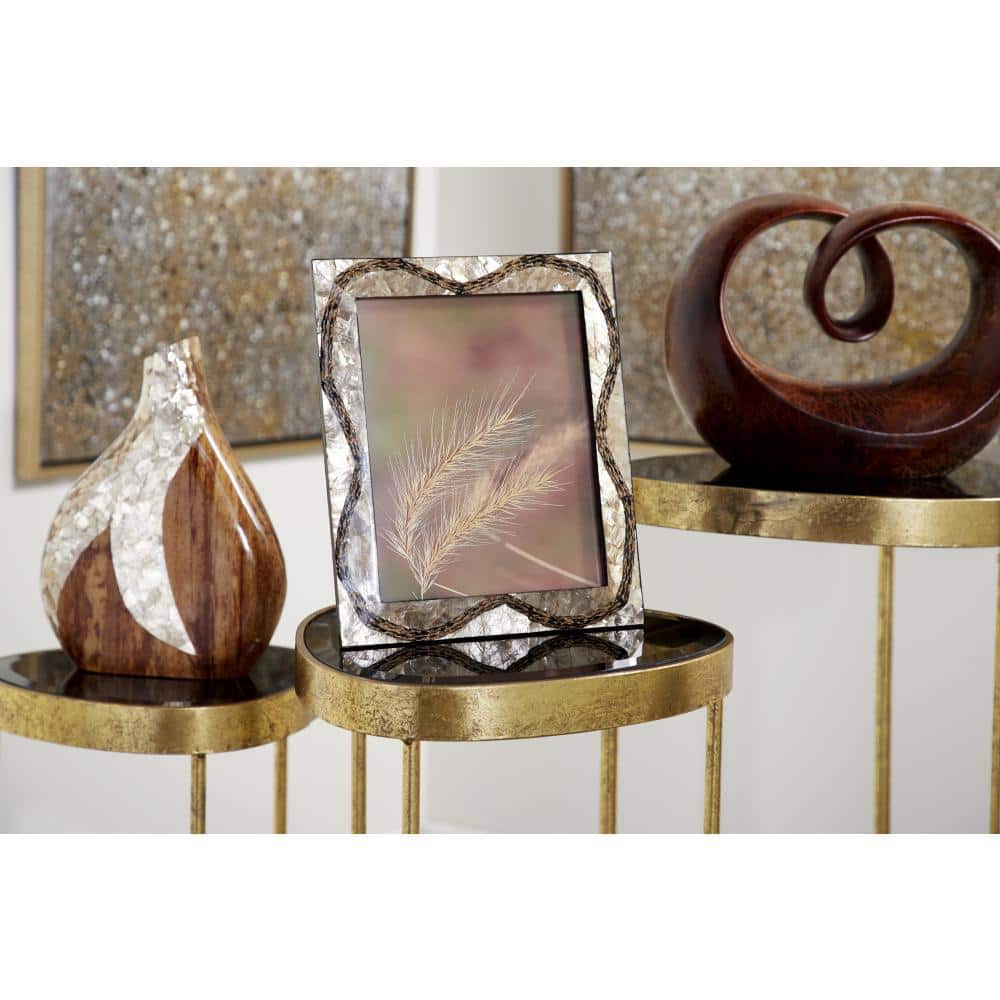 8 in. x 10 in. Inlaid Vervain and Gold Capiz Shell Large Picture Frame price history on PriceWatchPro