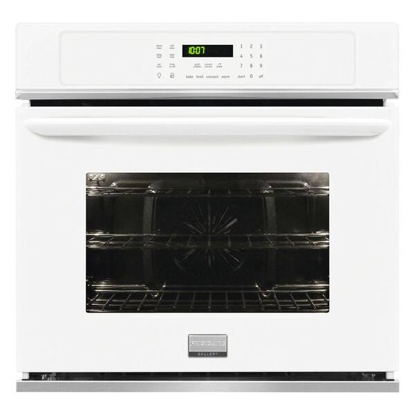Frigidaire 27 in. Single Electric Wall Oven Self-Cleaning with Convection in White