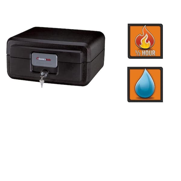 SentrySafe 0.37 cu. ft. Fire and Water-Resistant Chest with Key Lock