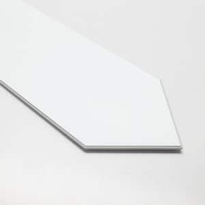 Picket 13 in. x 2.87 in. White Peel and Stick backsplash Stone Composite Wall Tile (50 Tiles, 11 sq. ft.)