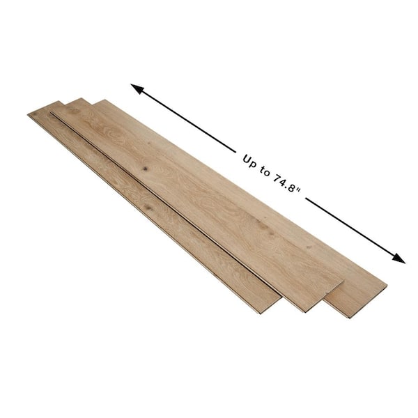 Malibu Wide Plank Dunes French Oak 1/2 in. T x 7.5 in. W. Tongue & Groove Wirebrushed Engineered Hardwood Flooring (23.3 sq. ft./case)