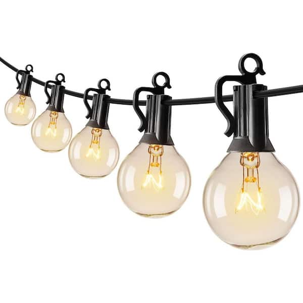 Brightown 50-Light (2-spare) 100 ft. Outdoor Plug-In Integrated LED Globe String -Light