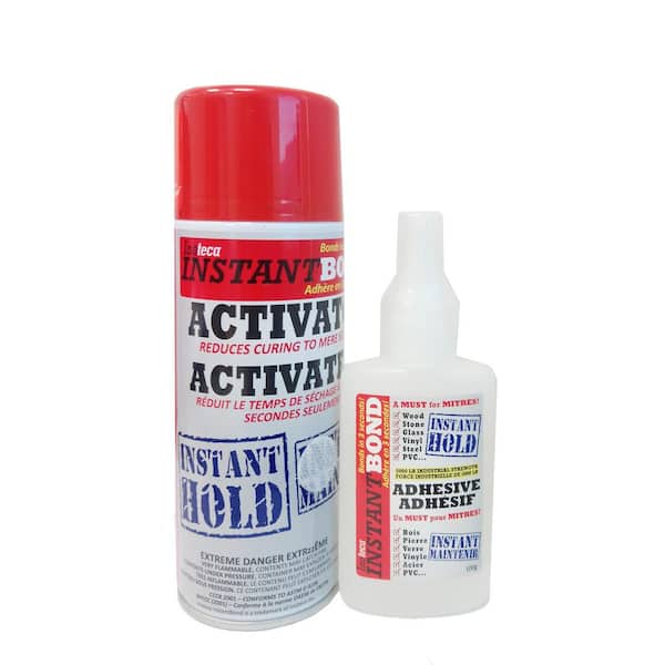 Instantbond 100/400 ml Clear World's Fastest Instant Adhesive and Cyanoacrylate Glue and Activator Spray
