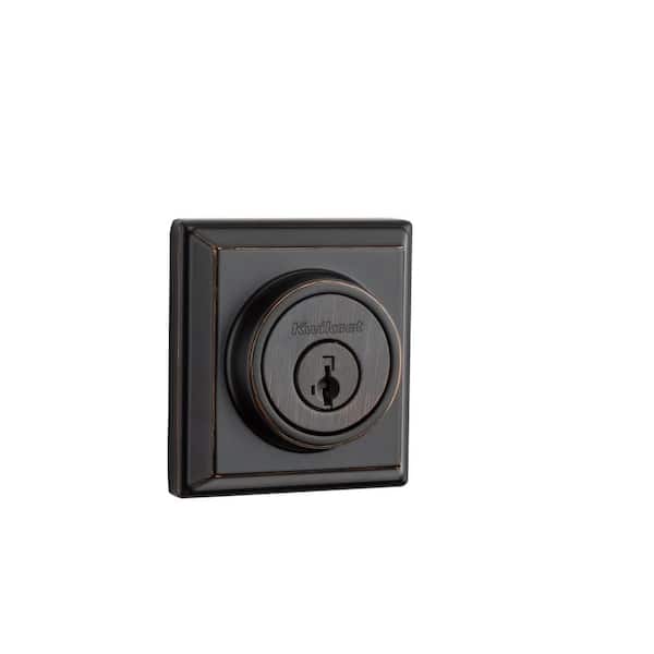 Kwikset 910 Signature Series Contemporary Venetian Bronze Single Cylinder Deadbolt with Home Connect Technology