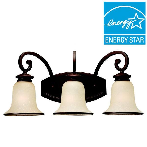 Generation Lighting Acadia 3-Light Misted Bronze Vanity Light