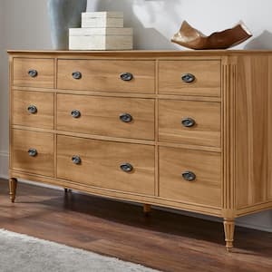 Ashdale 9-Drawer Patina Wood Dresser (66.5 in. W x 20 in. D x 35.5 in. H)