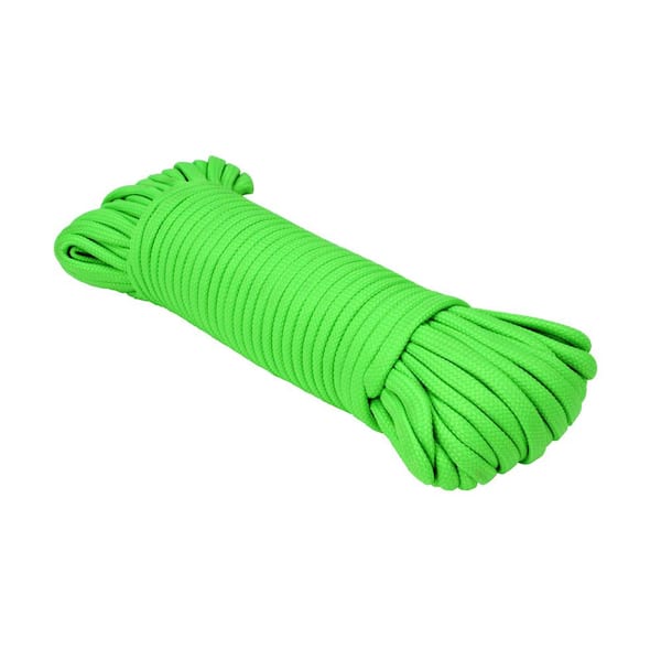 Extreme Max 5/32 in. x 50 ft. Type III 550 Paracord in Neon Green