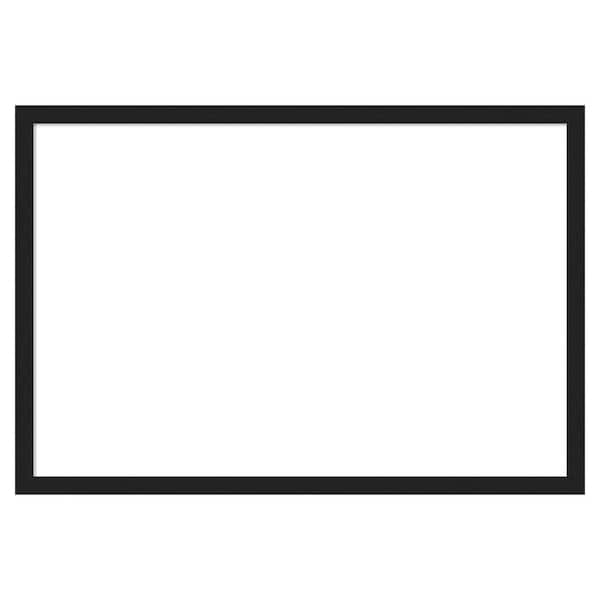 Amanti Art Grace Brushed Metallic Black Narrow 38 in. x 26 in ...
