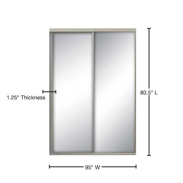 Contractors Wardrobe 95 in. x 80 1/2 in. Savoy White Steel Frame