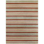Leander Tan 8 ft. x 10 ft. Striped Area Rug