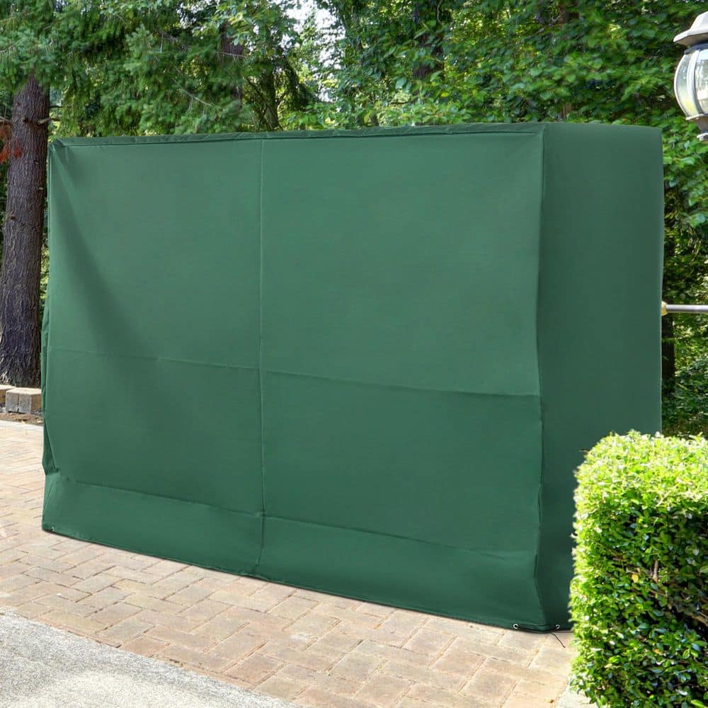 Dark Green Waterproof 3-Seater Patio Swing Cover with UV Protection