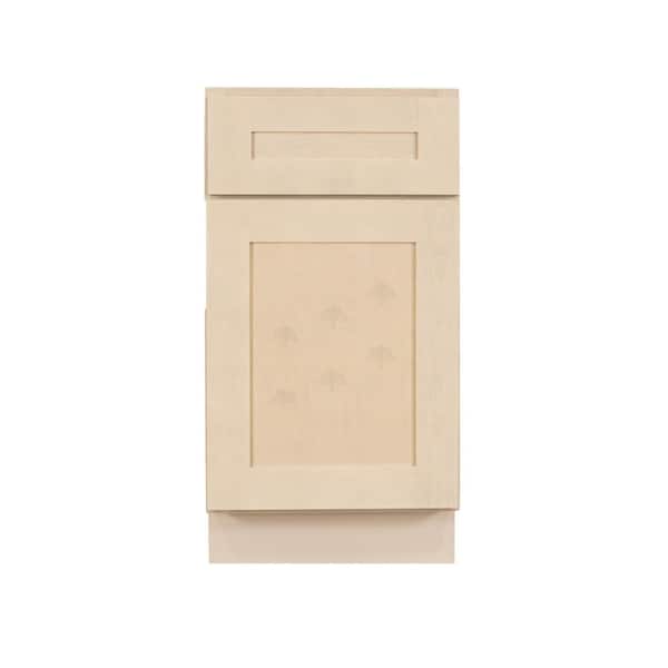 LIFEART CABINETRY Lancaster Shaker Assembled 18x34.5x24 in. Base Wasket Cabinet in Stone Wash