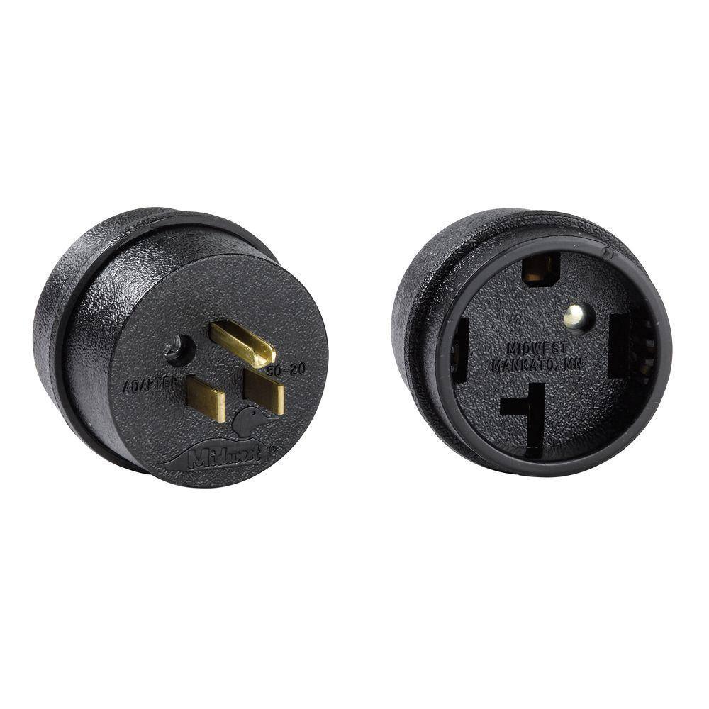 Midwest Electric Products 50 Amp to 20 Amp Adapter Plug AD5020 The