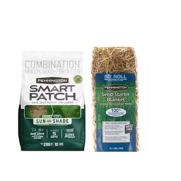 Kentucky 31 Tall Fescue 20 lb Grass Seed and 4 ft. x 50 ft. Wheat Straw Seed Starter Blanket Combo