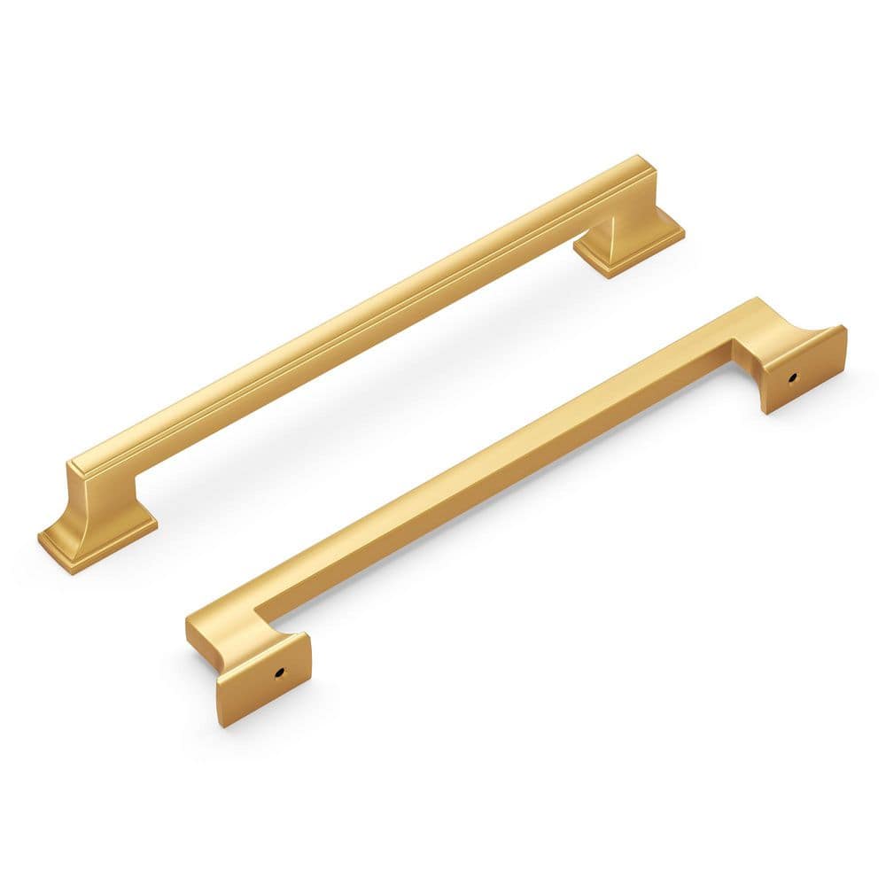 Brownstone Collection Appliance Pull 12 Inch Center to Center Brushed Golden Brass Finish price history on PriceWatchPro